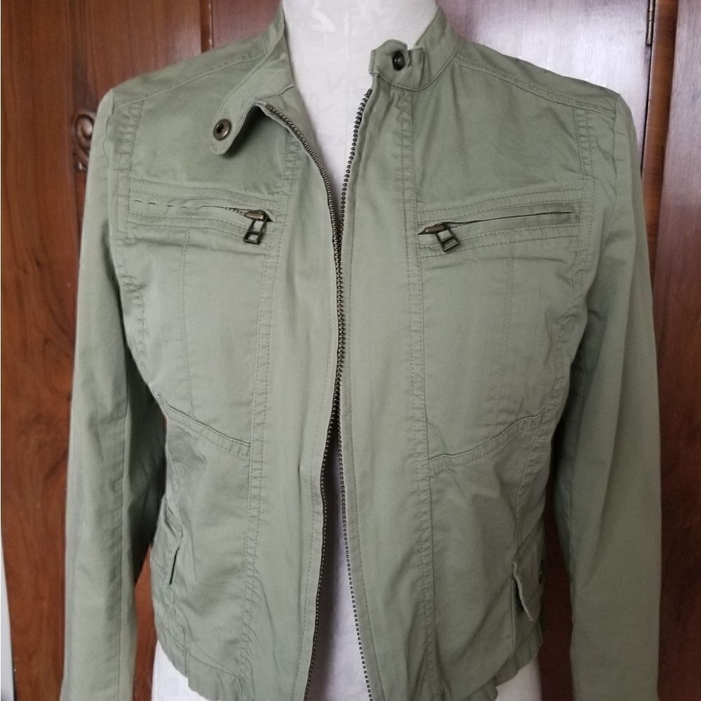Gap  Olive Cotton Spandex Jkt., S